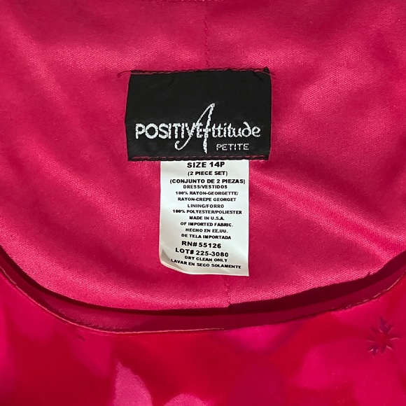 ❤️ Positive Attitude Red Floral 2Pc Dress set - Picture 8 of 13